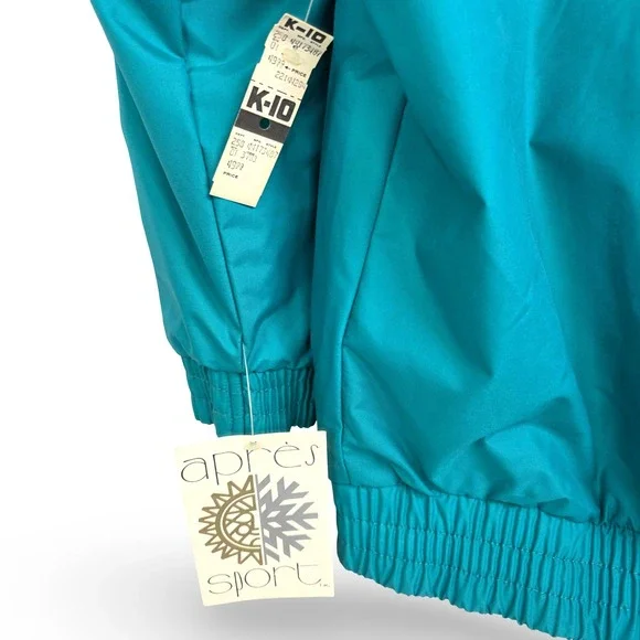 Vintage Apres Sport Ski Jacket Teal Purple Yellow Pink Retro 80s NEW w/ Tags NOS - Picture 5 of 15